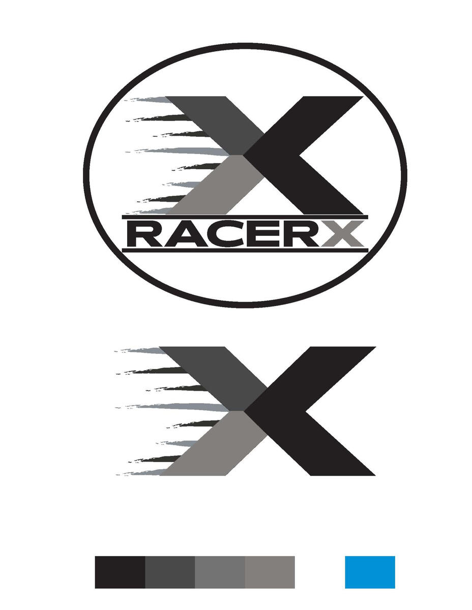 Logo designs for RacerX.