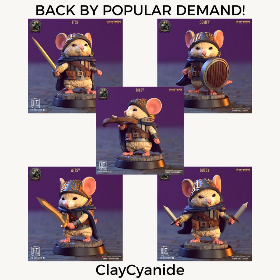 Monthly Featured Prints from Clay Cyanide