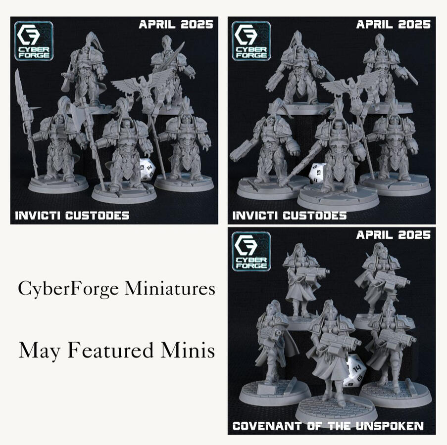 Monthly Featured Prints from Cyber-Forge Miniatures