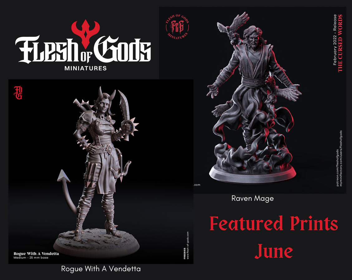 Flesh of Gods Featured Monthly Prints